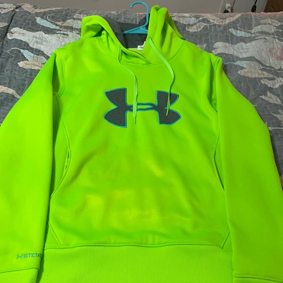Under Armour Jackets & Coats Neon Green Under Armor Hoodie Poshmark